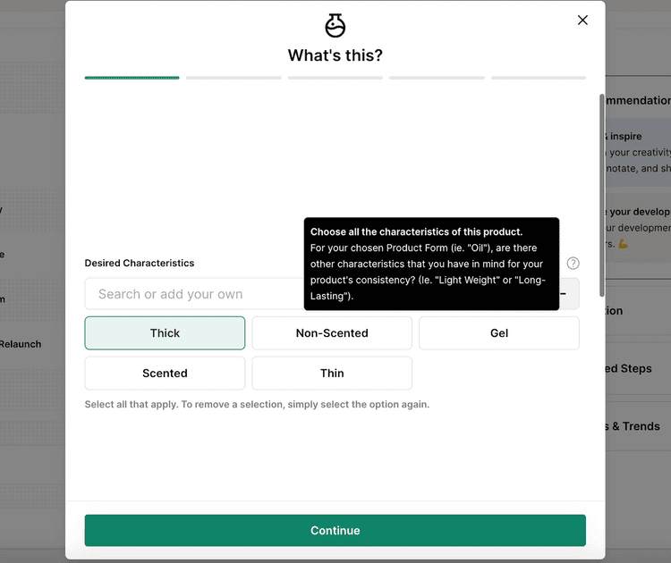 Goldn Product Builder Quiz